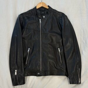 Joe's Jeans Black Lamb Leather Jacket